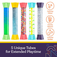 Special Supplies liquid motion bubblers close-up droplets encourage mindful breathing.
