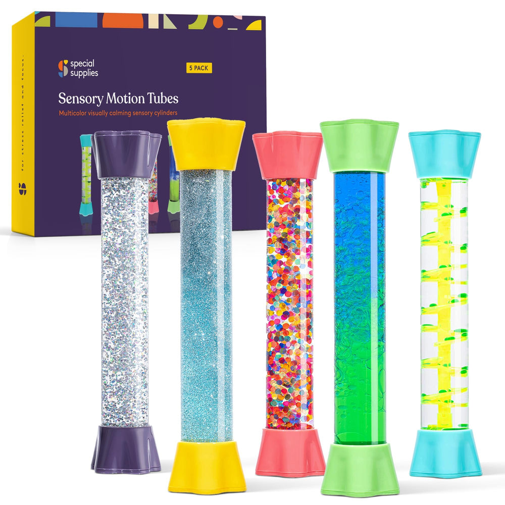 Special Supplies liquid motion bubblers gift-ready packaging for birthdays.
