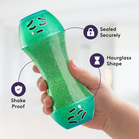 Special Supplies liquid motion bubbler hourglass drops calm and concentration.