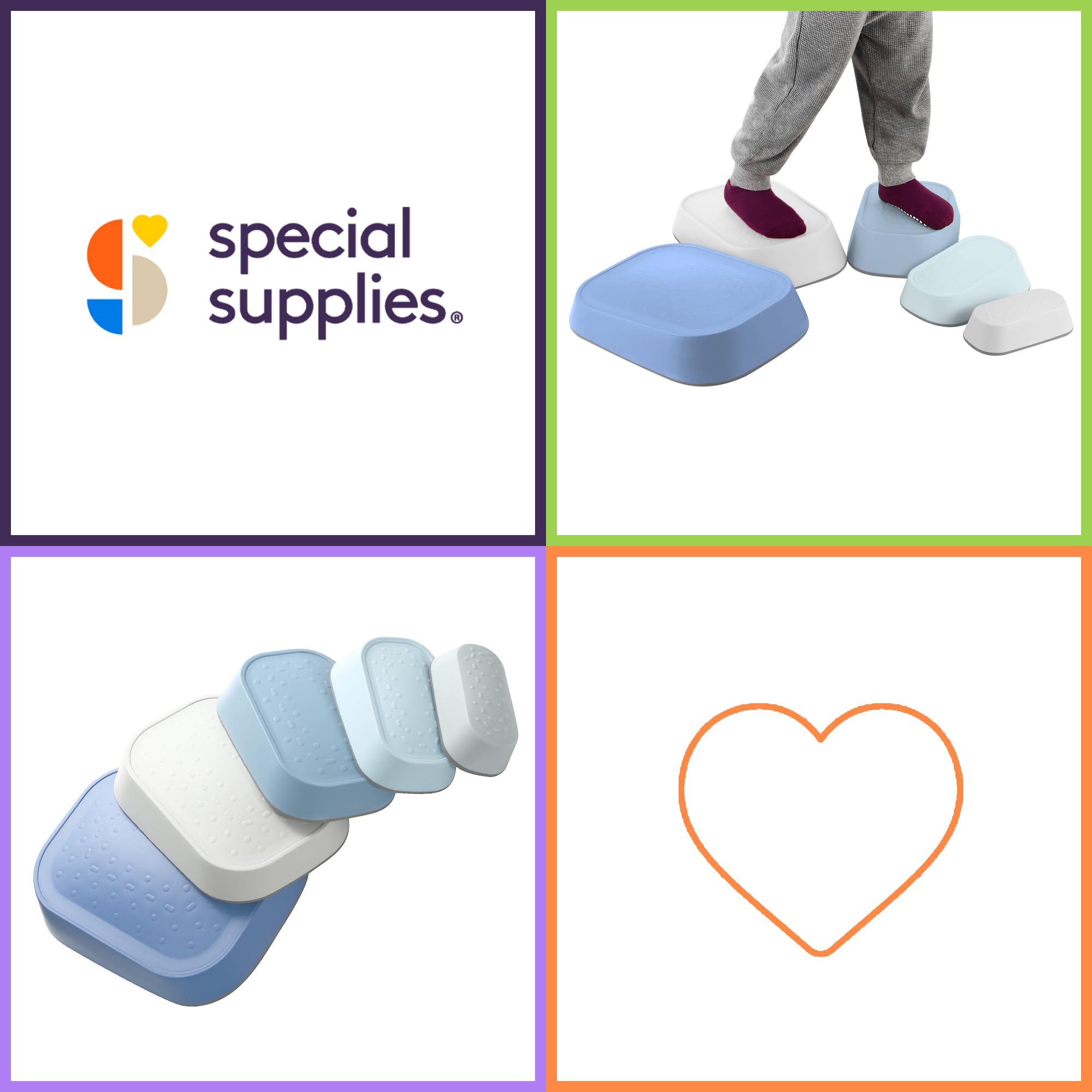 Special Supplies Ocean stepping stones kids climbing and balancing safely