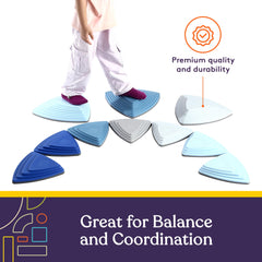 Special Supplies Ocean stepping stones crafted from heavy-duty rubber for durability