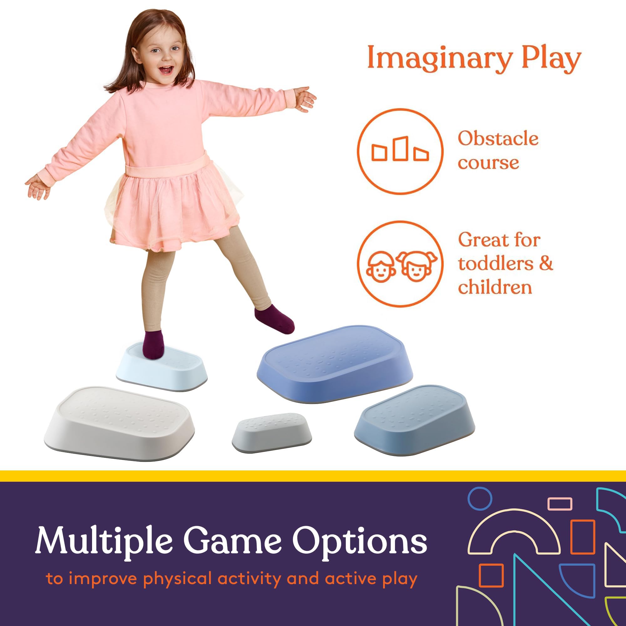 Special Supplies Ocean stepping stones varied sizes challenge growing movers