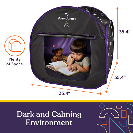 Special Supplies pop-up design for quick setup and instant calm-down space.