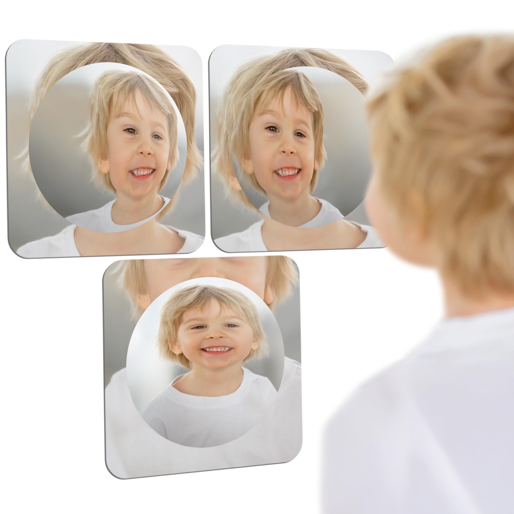 Special Supplies Sensory Bubble Wall Mirror shows bubbles for visual exploration and self-awareness.