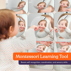 Special Supplies Sensory Bubble Wall Mirror convex bubbles invite tactile play and exploration.
