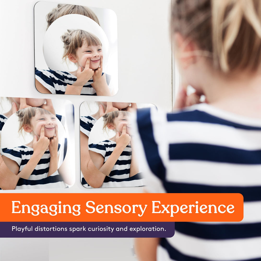 Special Supplies sensory wall mirror supports visual-tactile exploration during kids' activities.