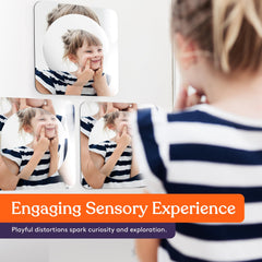 Special Supplies sensory wall mirror supports visual-tactile exploration during kids' activities.
