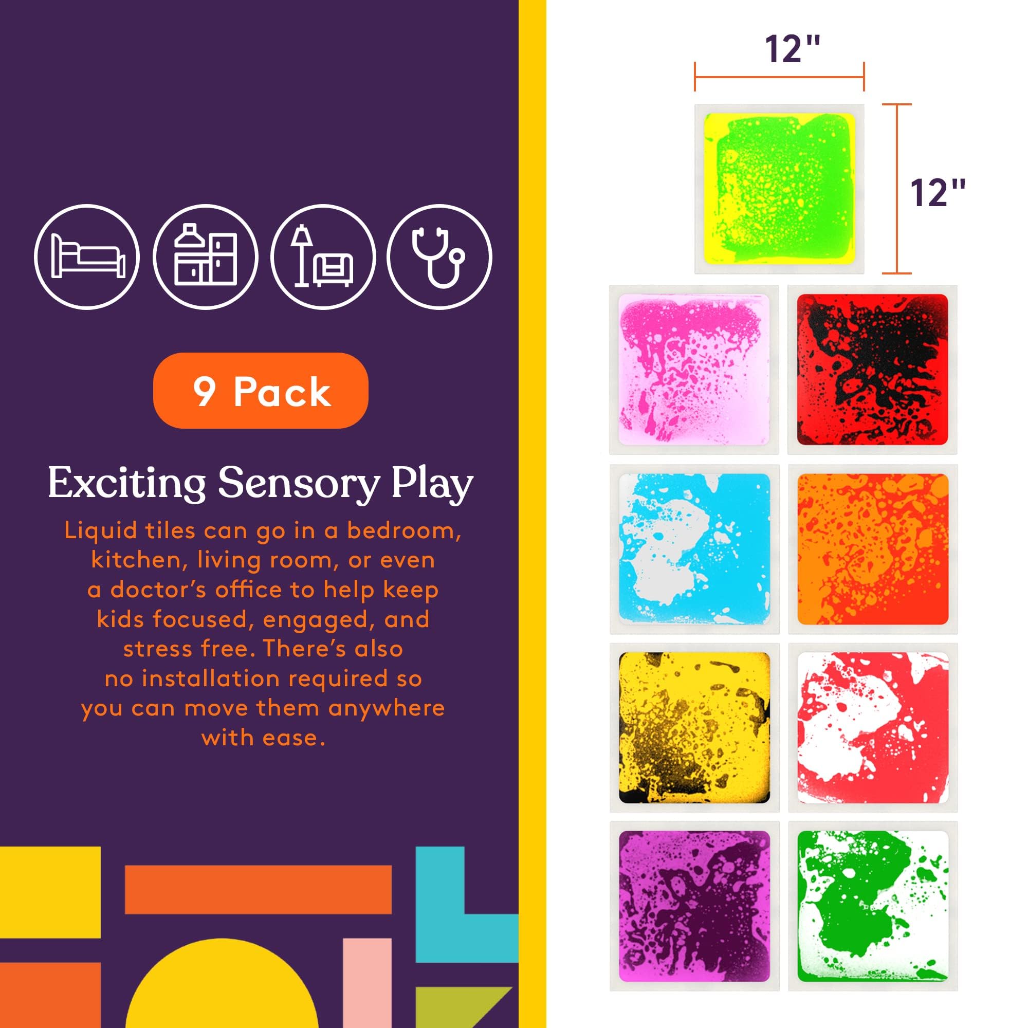 Special Supplies liquid tiles reveal color changes with movement, sparking curiosity during playtime.
