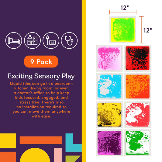 Special Supplies liquid tiles reveal color changes with movement, sparking curiosity during playtime.