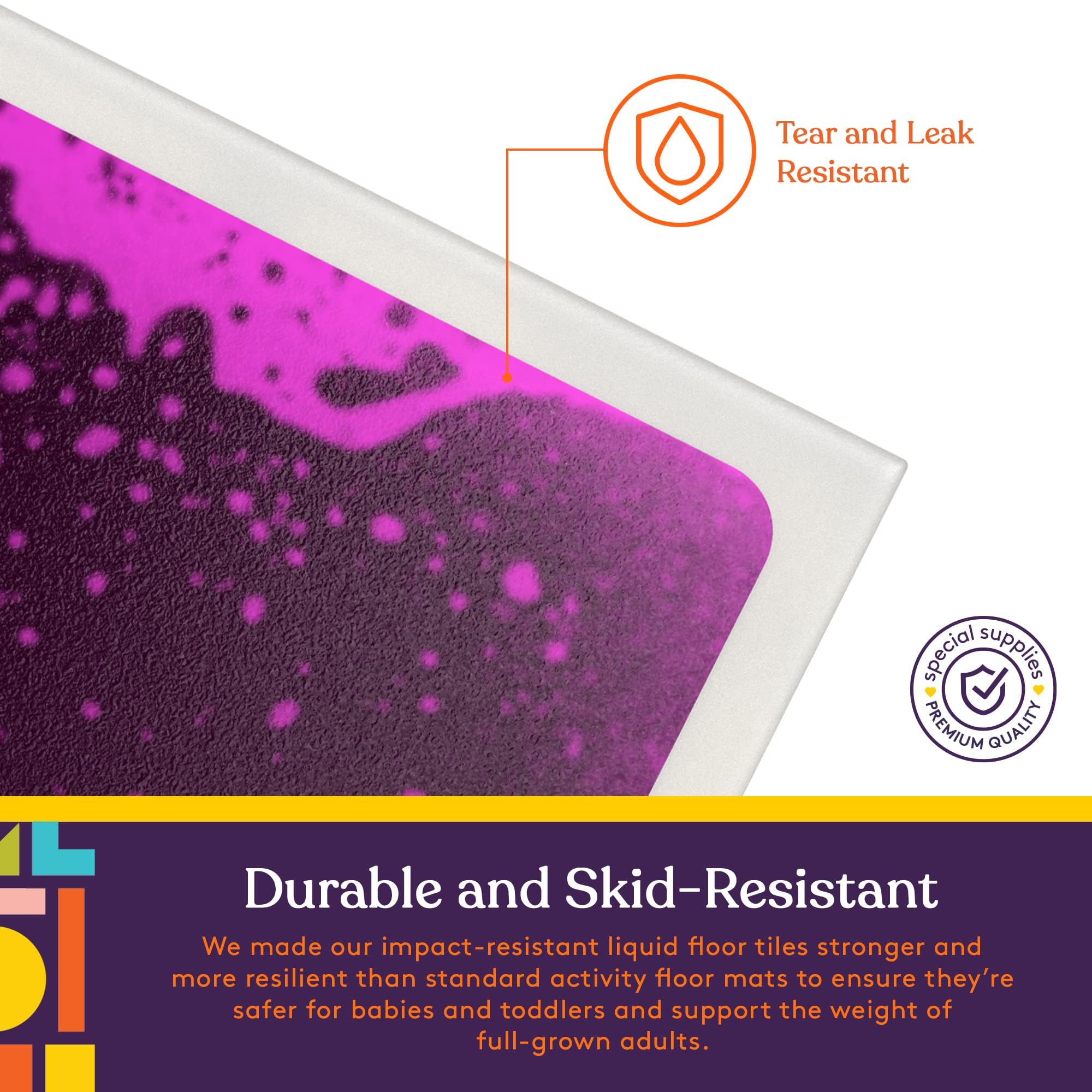 Special Supplies floor tiles require no installation for quick setup anywhere.