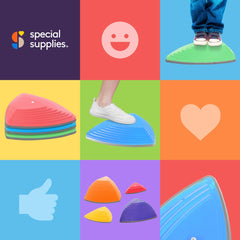 Special Supplies stepping stones come in four colors to spark play.