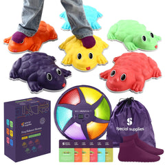 Special Supplies stepping stones frog block side view for balance practice and safe play.