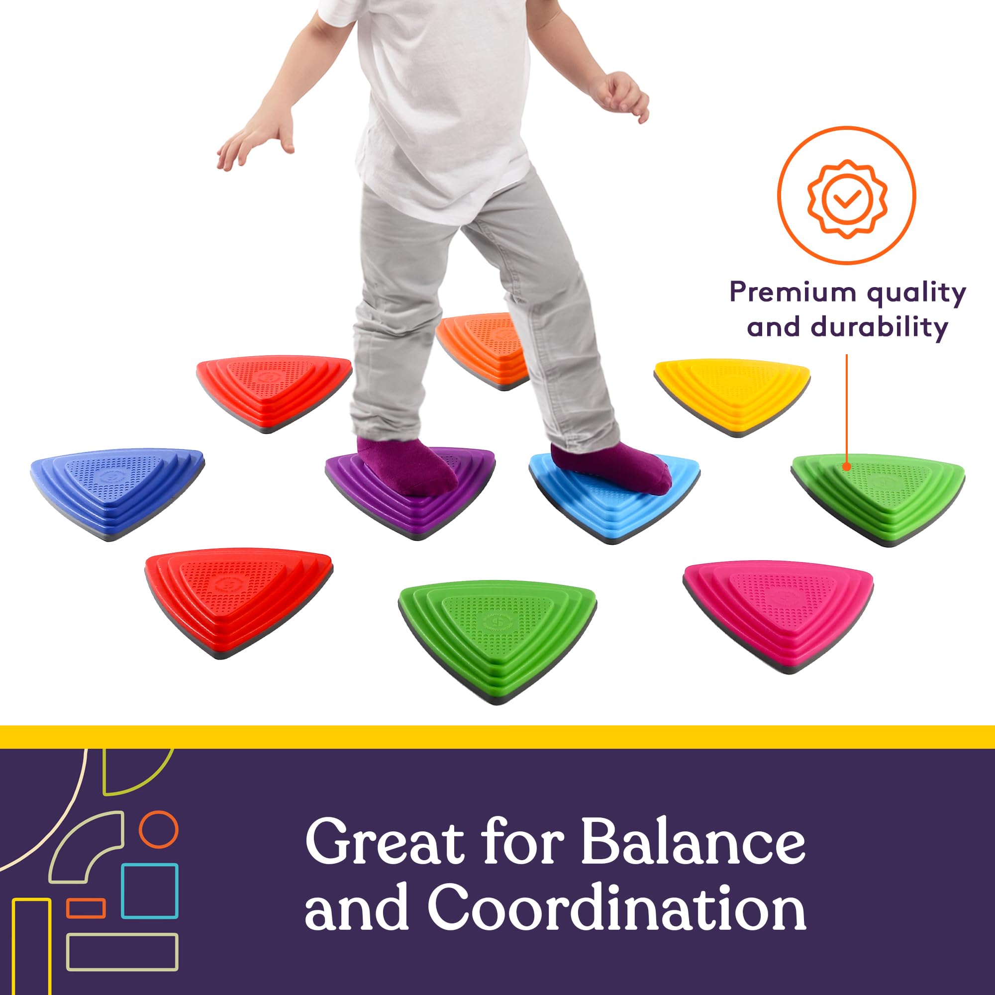Special Supplies stepping stones used indoors and outdoors on carpet or grass