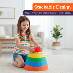 Special Supplies stepping stones feature non-slip edge for safer balance practice