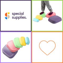 Special Supplies rainbow stepping stones supports up to 220 lbs