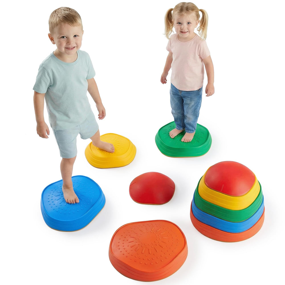 Special Supplies stepping stones rubber texture withstands active play and is gentle on skin