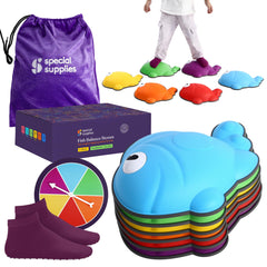 Special Supplies stepping stones safe play with rugged rubber and edge protection.