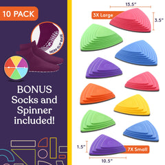 Special Supplies stepping stones in seven gender-neutral colors for solo or group play.
