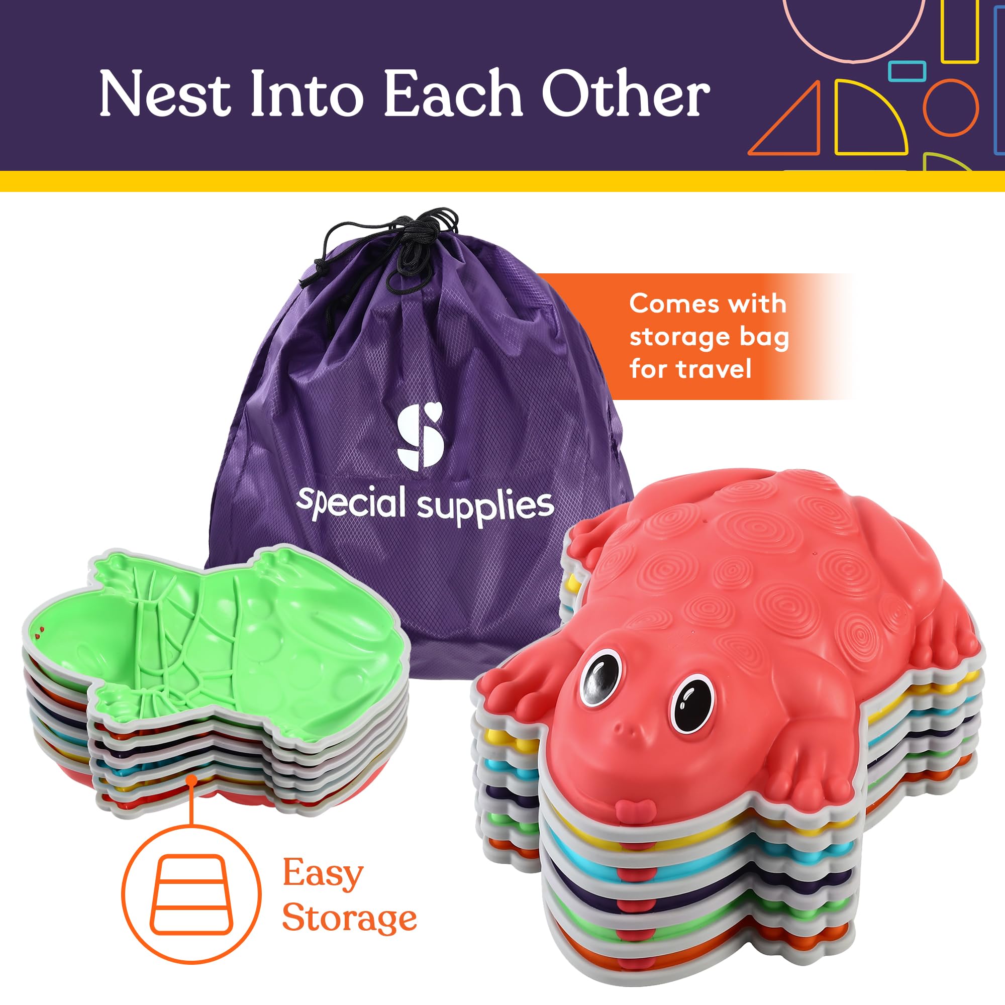 Special Supplies stepping stones weight capacity up to 220 lbs supports family use.