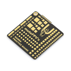 SPEEDY BEE Mamba board with tools used on bench for soldering drills.