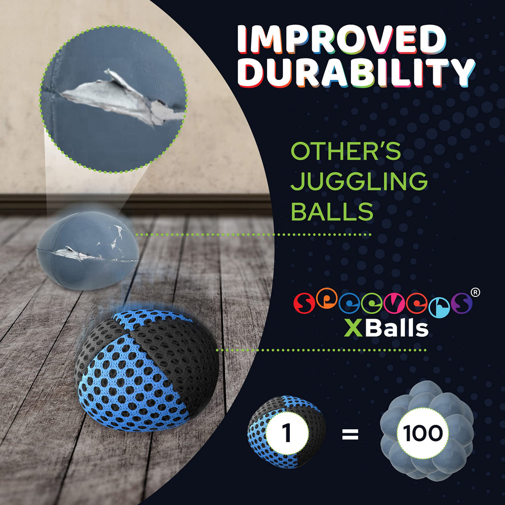 Speevers carry case keeps your juggling kit organized while traveling.