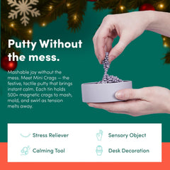 Bright, colorful ferrite stones add desk color while easing concentration