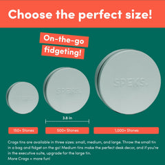 Mash and mold action of Speks Crags highlighting versatile tactile play.