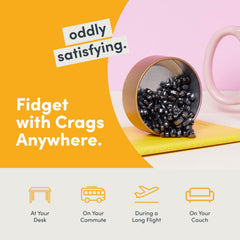 Speks Crags durable ferrite stones resist wear for lasting sensory relief.