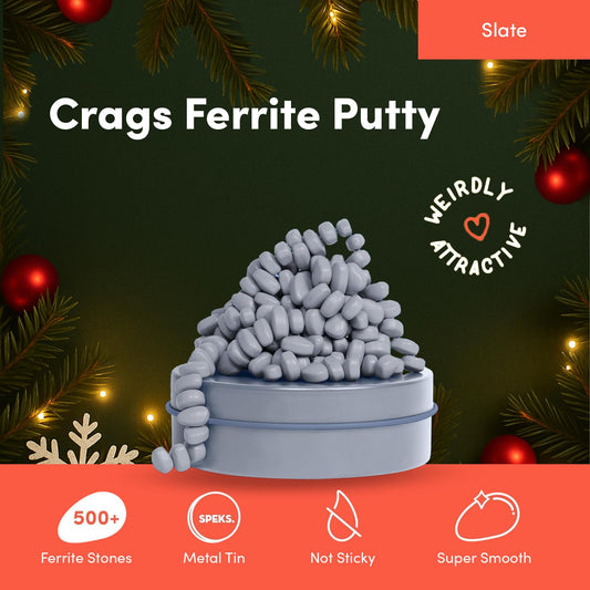 Close-up of Speks Crags mashable stones during focused fidget play.