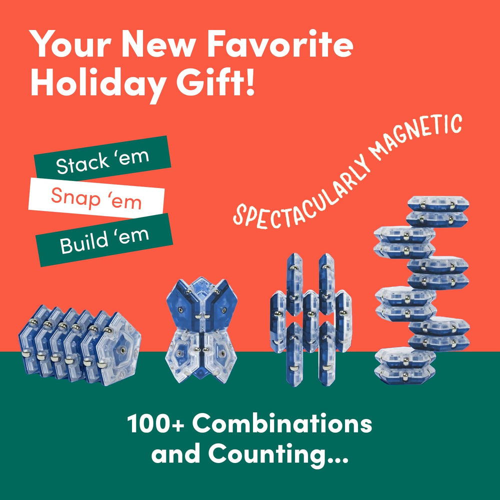 Desk setup featuring Speks Geode enhances modern workspace with color and magnetism.