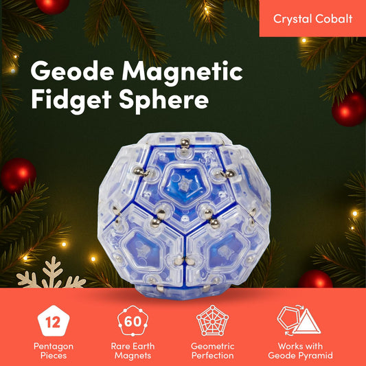 Geode core visible in Speks stress ball highlights sensory appeal for focus and calm.