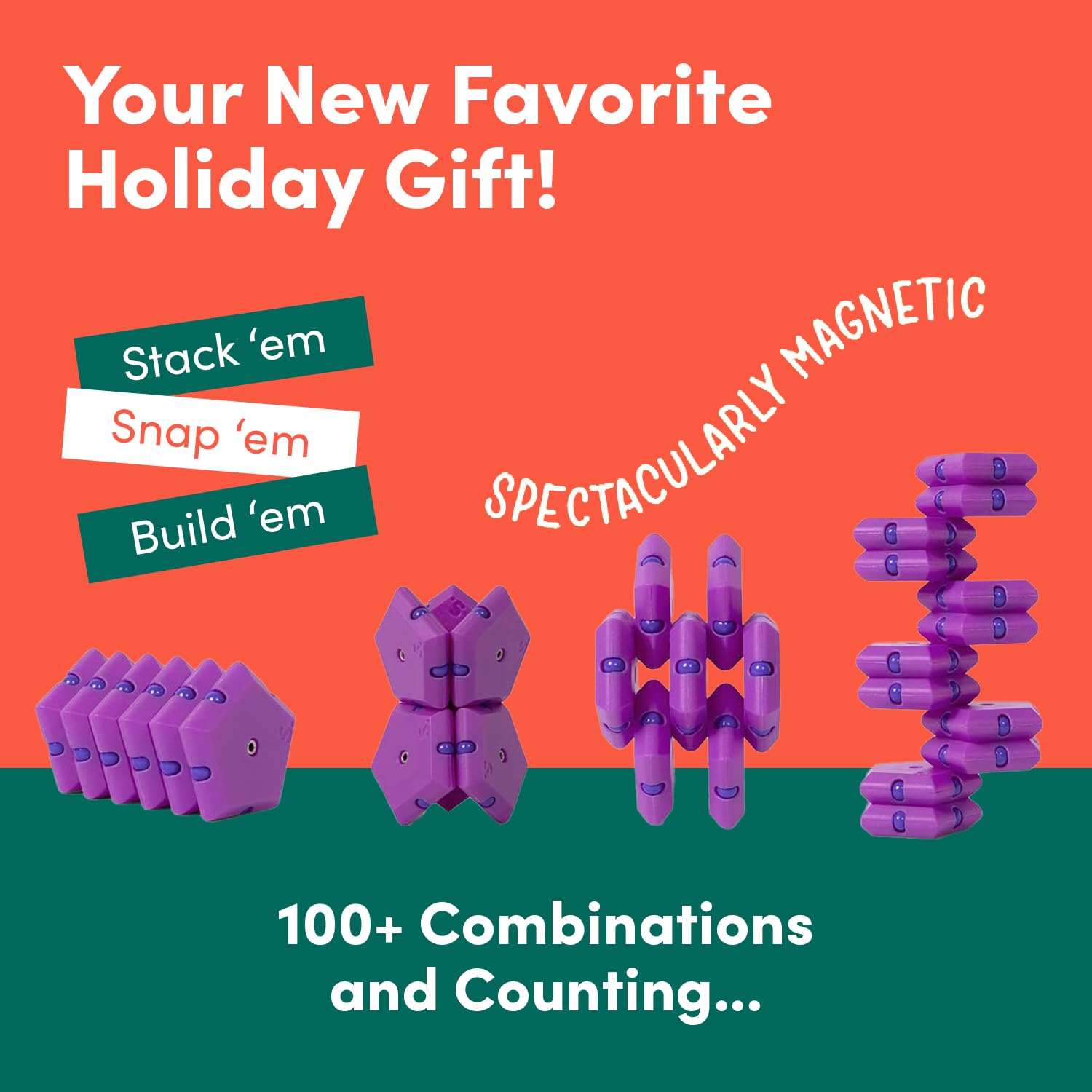 Speks Geode Gel-Filled Stress Ball showcasing snap-play and versatile builds