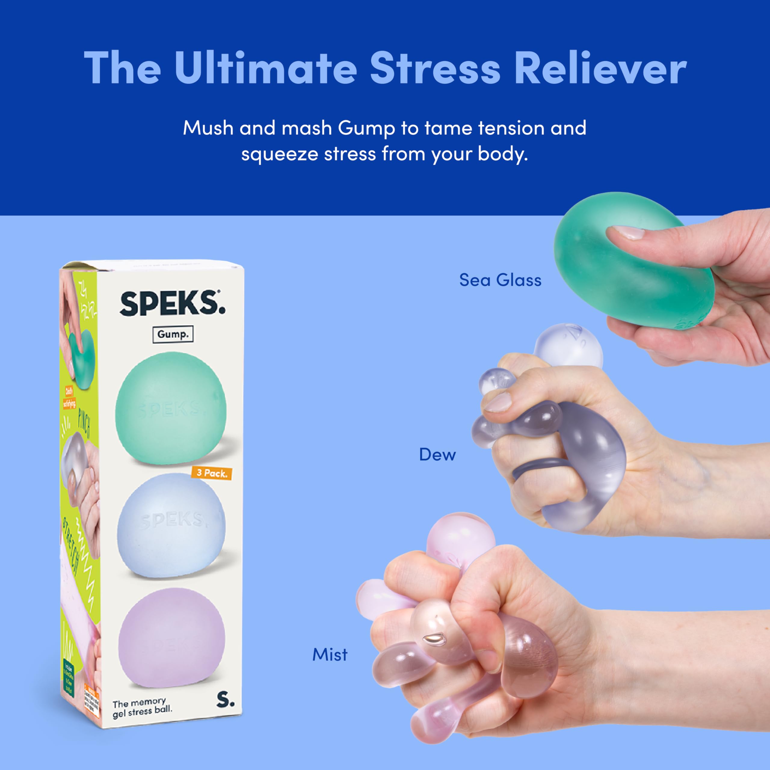 Speks Gump makes a thoughtful gift for stress relief and focus.