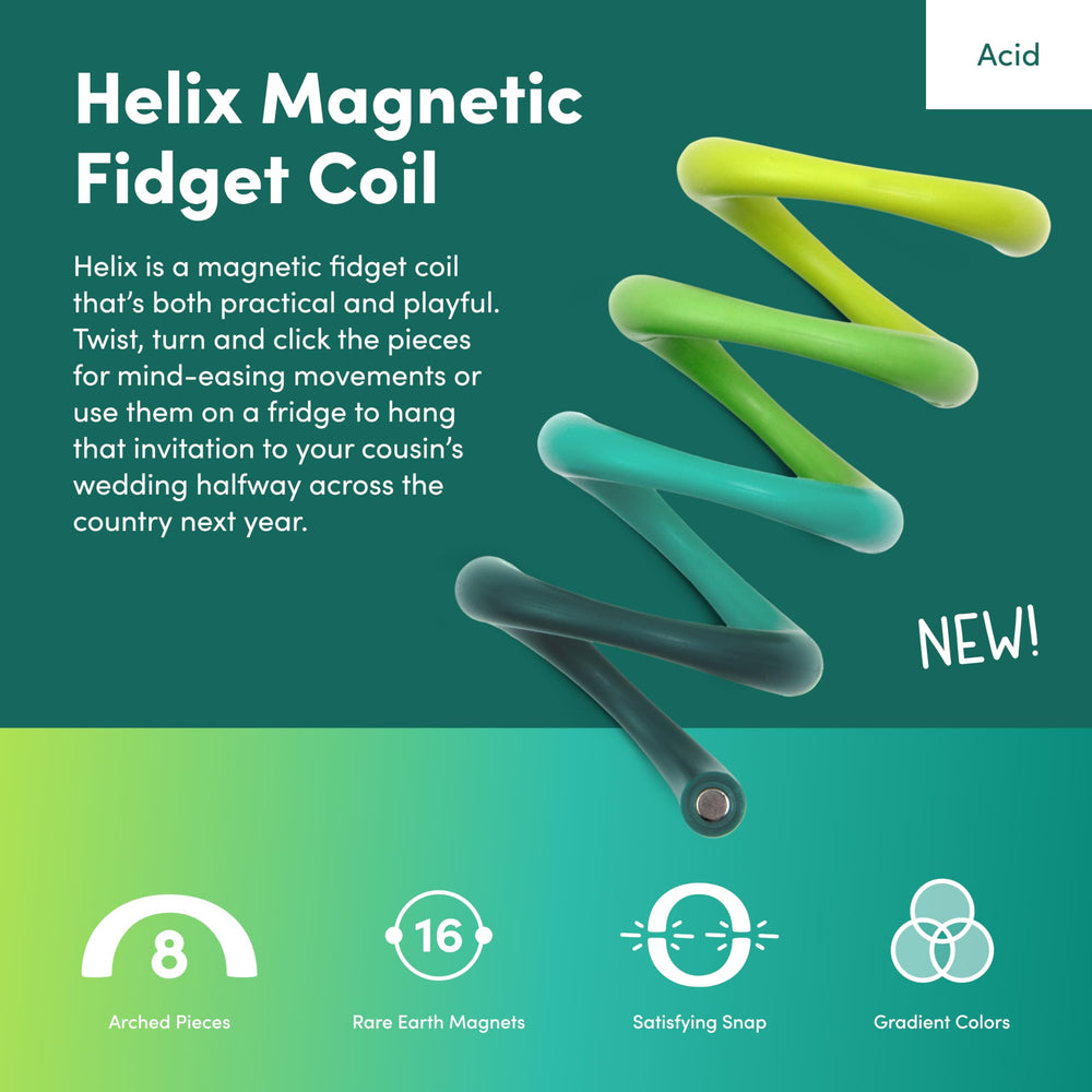 Speks Helix neodymium magnets enable endless shaping for creative focus.