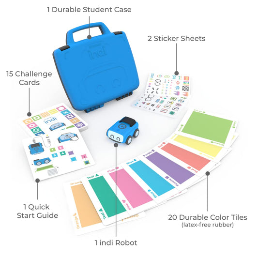 Sphero Indi screenless-first-steps setup helps kids learn coding basics through tiles.