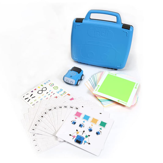 Sphero Indi student kit with color tiles demonstrating screenless coding for foundational logic skills.