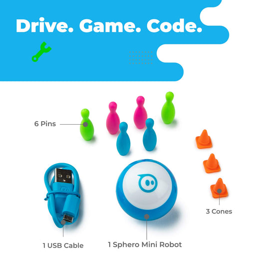 Sphero Mini blue coding app interface for drawing and coding projects