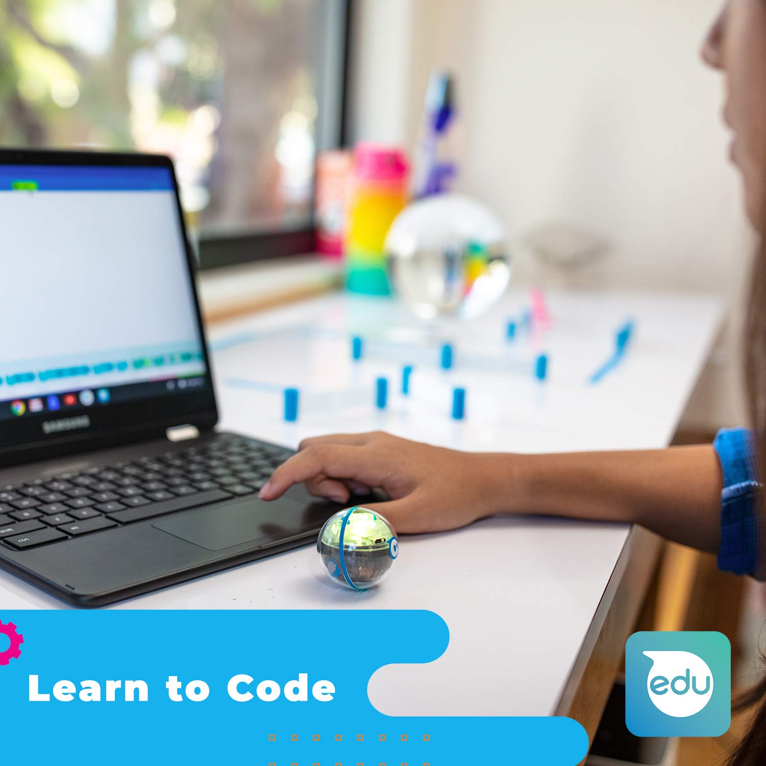 Sphero Mini driven in joystick mode for precise control