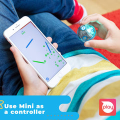 Close-up of Sphero Mini robot ball ready to roll