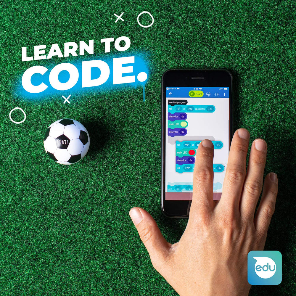 Cone set included for ready-to-play obstacle courses with Sphero Mini Soccer.