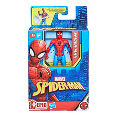 Spider-Man figure shown on a shelf for Marvel display.
