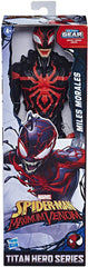 Spider-Man SPD MAX Venom Titan Miles Morales side packaging view.