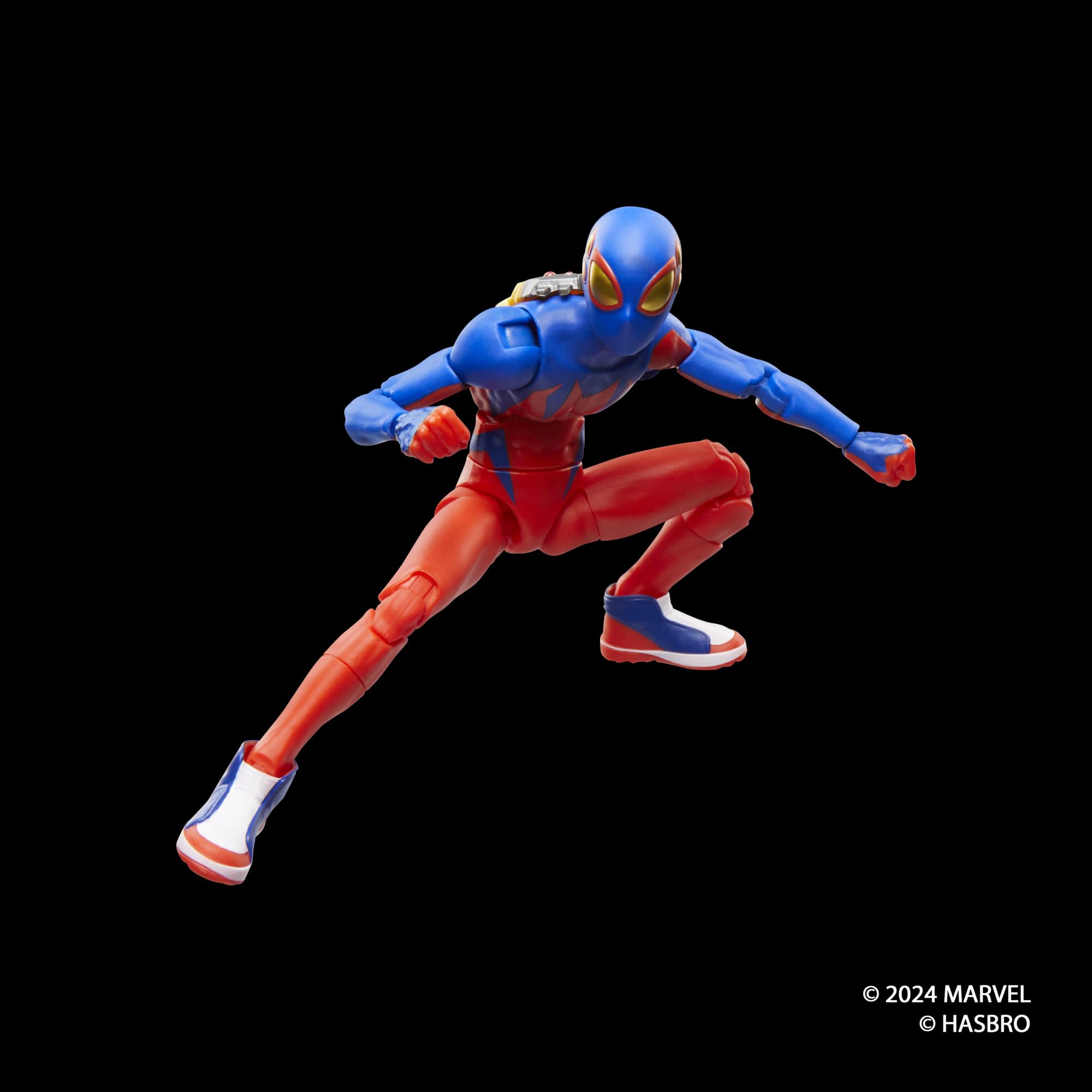 Spider-Man Spider-Boy dynamic poses on shelf showcase display possibilities.
