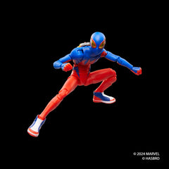 Spider-Man Spider-Boy dynamic poses on shelf showcase display possibilities.