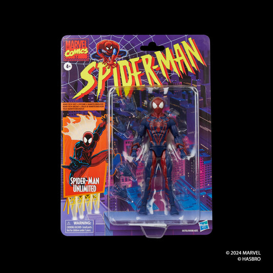 Spider-Man Unlimited articulation highlights 20+ points for dynamic poses.
