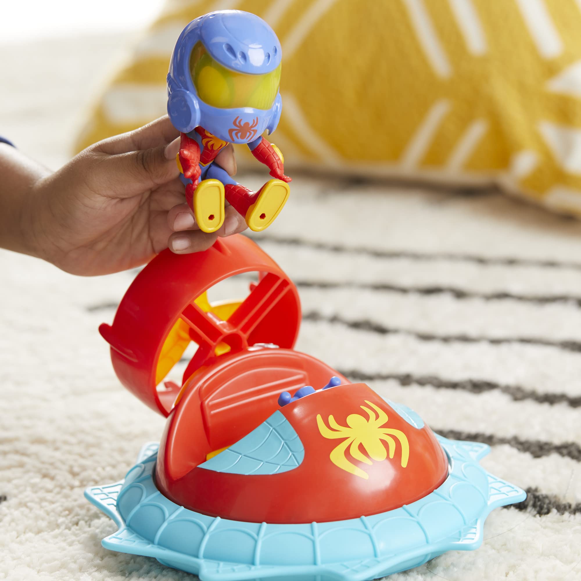 Collect all Web-Spinners toys for more adventures with Spidey and Friends