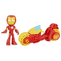 Spidey and His Amazing Friends Iron Man action figure for imaginative play.