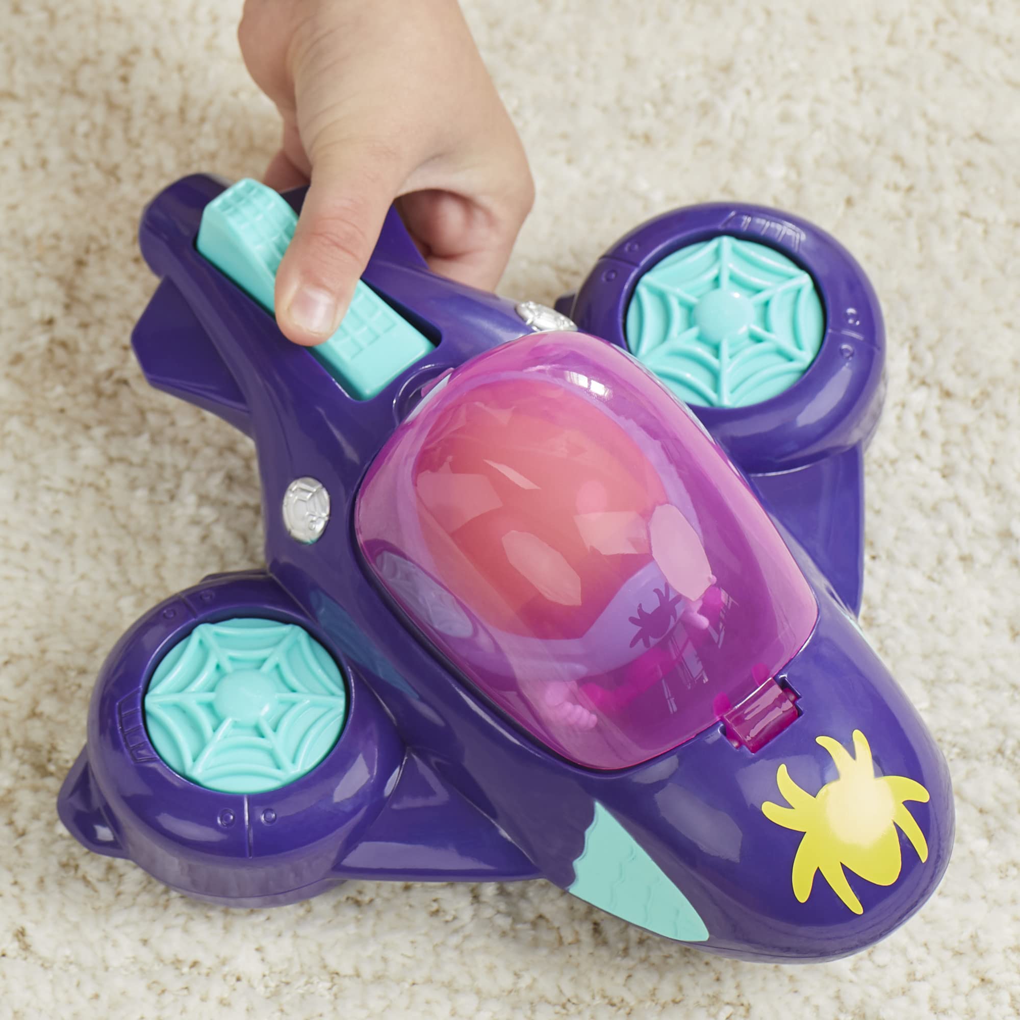 Spidey and His Amazing Friends propellers spin with a button