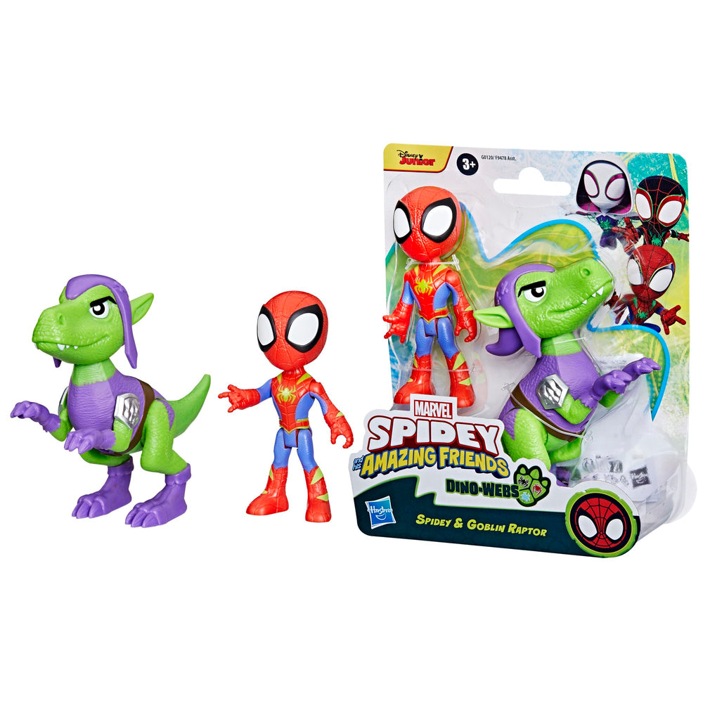 Spidey and His Amazing Friends Dino-Webs packaging makes unboxing exciting.