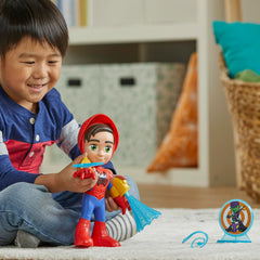 Spidey spinning web accessory adds motion to playtime adventures.